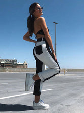 Vaqueros rectos ajustados de cintura alta